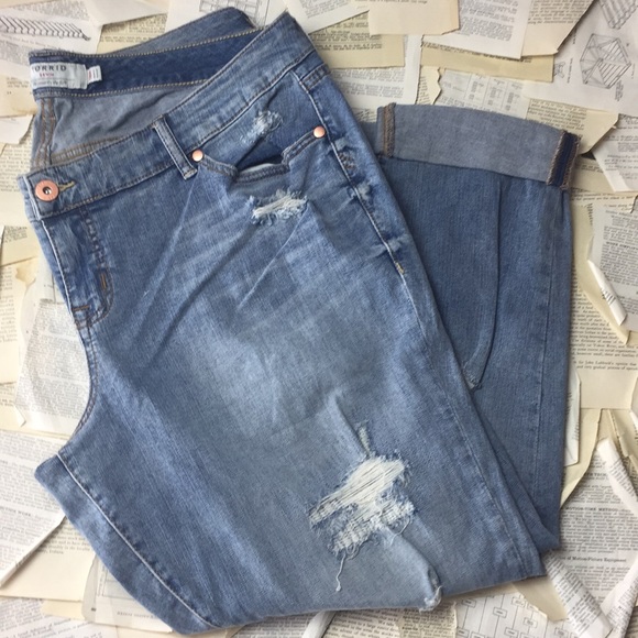 torrid Denim - Torrid Distressed Boyfriend Jeans